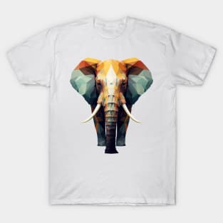 Majestic Polygon Elephant T-Shirt